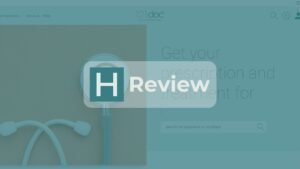 121doc Website mit HealthHeld Logo und Review Badge