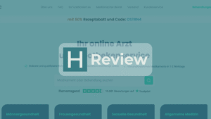 DoktorABC Website mit HealthHeld Logo und Review Badge